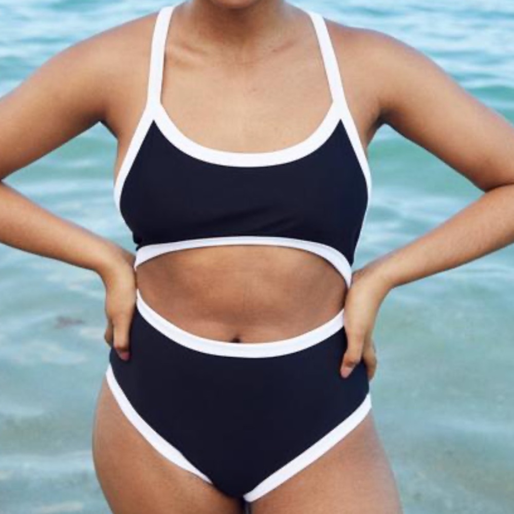 Aerie cutout one piece swim